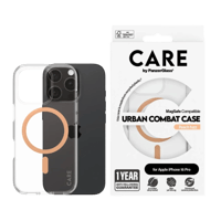 بانزر جلاس-كفر حماية ايفون 16 برو CARE مع حامل و ي...