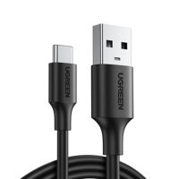 يوجرين -سلك شاحن USB إلى USB-C بطول 2 م - أسود
