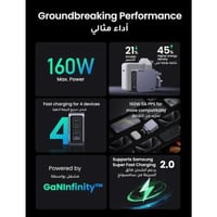يوجرين -شاحن جداري نيكسود برو GaN بـ 3 منافذ USB-C...