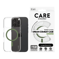 بانزر جلاس-كفر حماية ايفون 16 برو CARE مع حامل و ي...