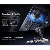 بيسوس | شاحن سيارة Enjoyment Pro قابل للسحب مع كيب...