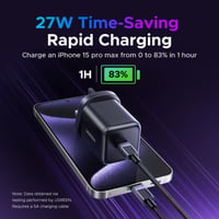 يوجرين - شاحن جداري نيكسود بتقنية GaN بمنفذPd وبقو...