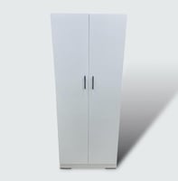 دولاب خشب بابين تعليق وتخزين