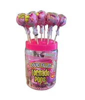 حلوى مصاص فراولة محشو بالعلكة زيد كاندي