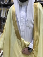 بشت رجالي رسمي VIP نخب أول لون ليموني قماش ياباني...