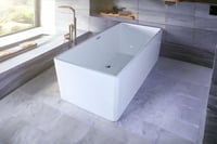 بانيو 4 جهات ابيض (متوفر مقاسات)