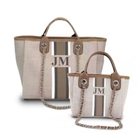 طقم شنط يد قطعتين S & M + حقيبة سفر S ( تخصيص الحر...