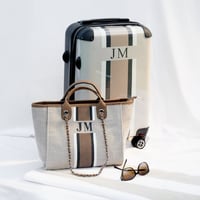 طقم شنط يد قطعتين S & M + حقيبة سفر S ( تخصيص الحر...