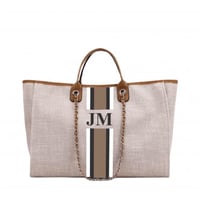 شنطة ناڤا حجم L مخصصة بالحروف الخاصة بك - شنطة لون...