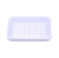 صحون بلاستيك مستطيلة 50 حبة