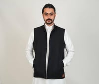 سديري جوخ دبل فيس اسود ورمادي