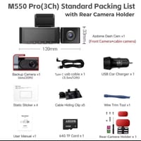 داش كام M550 Max 4K مع ذاكرة 64GB مجانا من Azdome