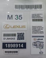 بكج استيكرات طاره لكزس