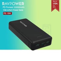 راف بور باور بانك 20K بقوة 15W منفذين USB منفذ PD