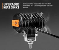 طقم كشافات 4 انش عدستين اوسرام من شركة لايت فوكس L...