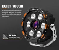 طقم كشافات ليزر 7 انش عدسات اوسرام من شركة لايت فو...