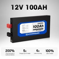 بطارية ليثيوم 100 أمبير نحيفة - الإصدار الثالث ATE...