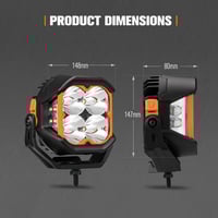 طقم كشافات 5 انش pro عدسات اوسرام من شركة لايت فوك...