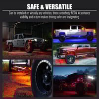 لمبات كفرات 8 قطع متعددة الألوان من شركة لايت فوكس...