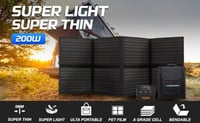 لوح طاقة شمسية قابل للطي 200W من شركة ATEMPOWER -...