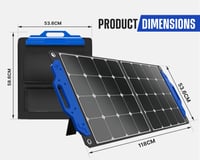 لوح طاقة شمسية محمول قابل للطي 100 واط من شركة ATE...