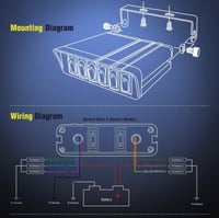 لوحة تحكم 6 خط 24v و 12v