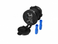 شاحن دائري دبل USB دائري بلمبة AC001