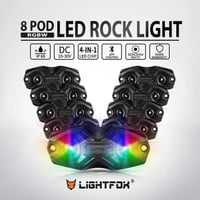لمبات كفرات 8 قطع متعددة الألوان من شركة لايت فوكس...