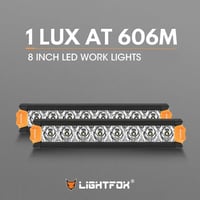 طقم ليد بار خط واحد 8 أنش عدسات اوسرام من شركة لاي...