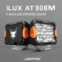 طقم كشافات 9 انش مستطيل عدسات اوسرام من شركة لايت...