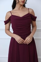 فستان شيفون طبقات