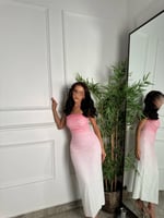 فستان سهرة شك مموج Pink