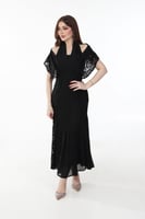 فستان أسود دانتيل كلاسيك