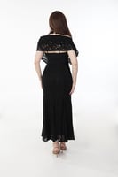 فستان أسود دانتيل كلاسيك