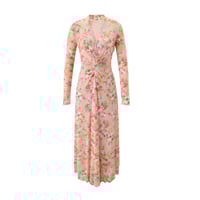 فستان تل استرتش ناعم بطابع مشجر