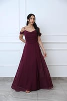 فستان شيفون طبقات