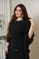 جلابية فخمه مزينة بصدف ~