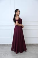 فستان شيفون طبقات