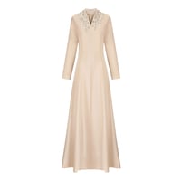 قفطان كريب طويل بقصة راقية وانسيابية