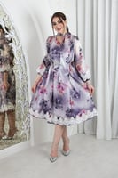 فستان أورجانزا مورد ~