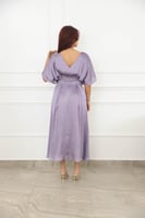 فستان ستان حرير