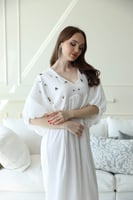 فستان بقصة واسعة باكسسوار -