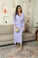 فستان كريب لف -