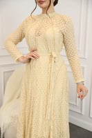 فستان دانتيل ماكسي