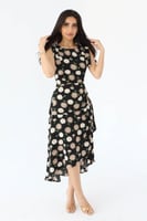 فستان ستان حرير -