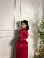 فستان كروسية بلمعة