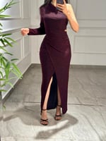 فستان استرتش قصة الكم الواحد