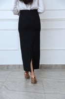 تنورة كريب اسود