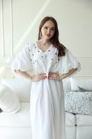 فستان بقصة واسعة باكسسوار -