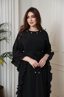 جلابية فخمه مزينة بصدف ~